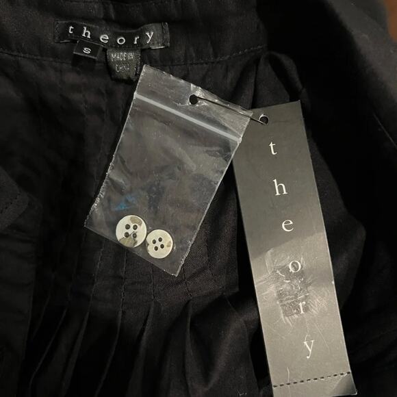 THEORY Mini Black Dress Size: M NWT - Picture 4 of 7